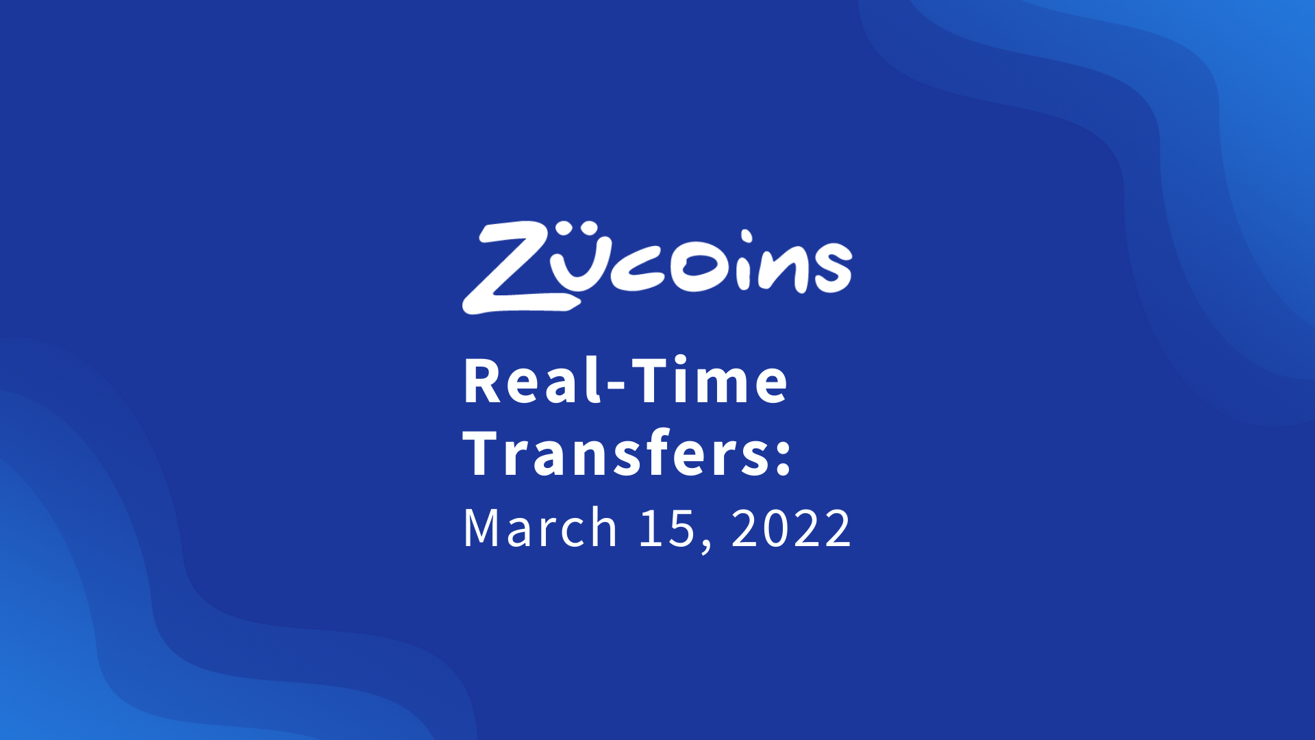 Zucoins Real-Time Transfers